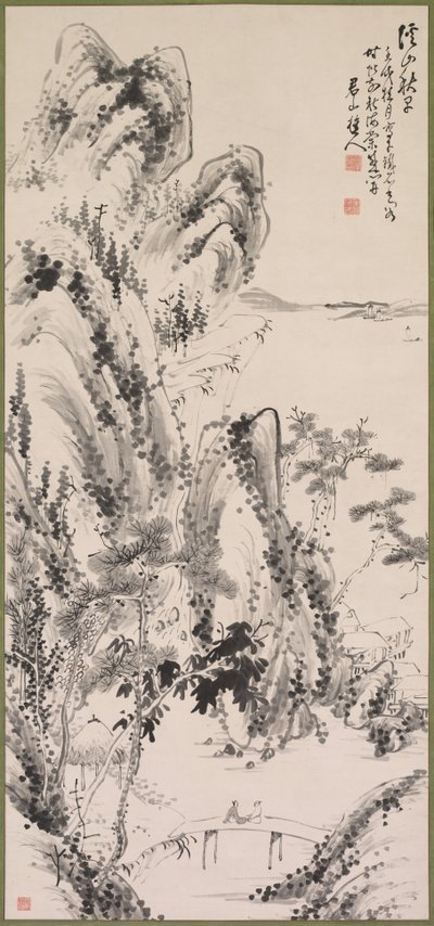 Paesaggio con figure da Fujimoto Tesseki
