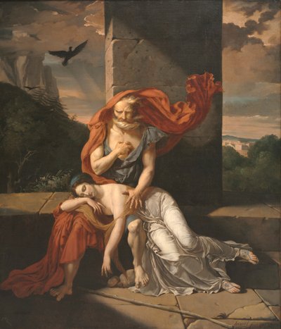Edipo a Colono, 1798 da Fulchran Jean Harriet