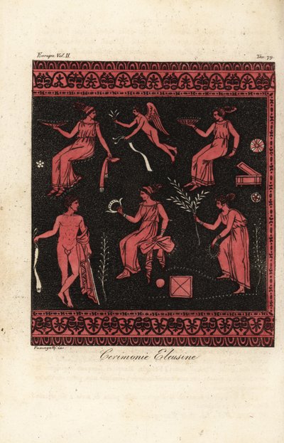 I Misteri Eleusini, iniziazioni per il culto di Demetra e Persefone a Eleusi, Grecia da Fumagalli Fumagalli