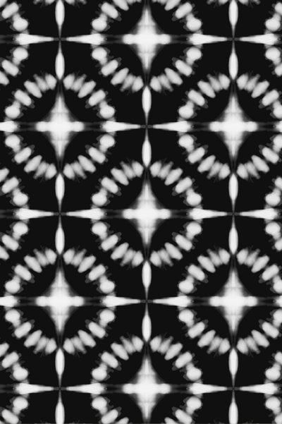 Motivo shibori monocromatico da Fun Qui