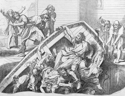 La vendetta di Olga sui Drevljani, prima del 1839 da Fyodor Antonovich Bruni