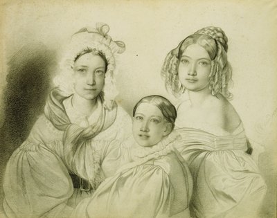 Ritratto delle contesse Praskovia, Nadezhda e Maria Vyazemsky da Fyodor Antonovich Bruni