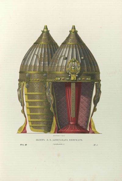 Elmo di Alessandro Nevsky da Fyodor Grigoryevich Solntsev