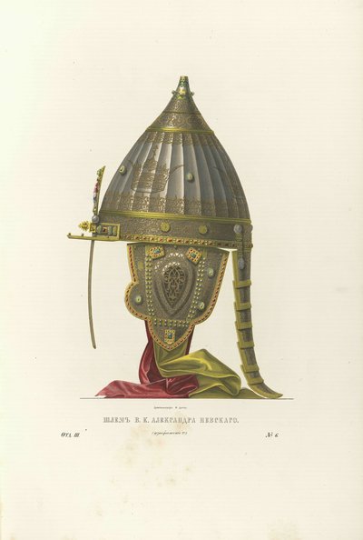 Elmo di Alexander Nevsky, 1840s da Fyodor Grigoryevich Solntsev