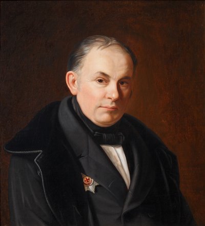 Ritratto del poeta Vasilij Žukovskij 1783-1852, 1854 da Fyodor Ivanovich Igin