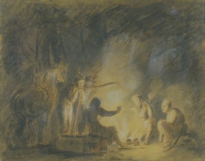 Al falò, 1806 da Fyodor Petrovich Tolstoy
