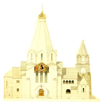 Progetto per la chiesa di Balakovo da Fyodor Shekhtel
