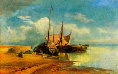 Paesaggio del Volga, 1870, 1965 da Fyodor Vasil