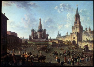 La Piazza Rossa a Mosca da Fyodor Yakovlevich Alexeev