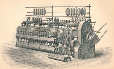 Finishing Roving Frame, di Platt, Brothers & Co. Oldham da GB Smith