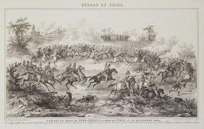 La Battaglia di Chang-Kia-Onang, prima di Tong-Cheou, 18 settembre 1860, da La Guerra in Cina, 1862 da G.C. de Fortavion