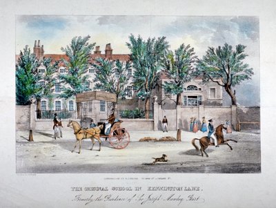 La scuola dei licenziatari, Kennington Lane, Lambeth, Londra, c1841 da GF Bragg