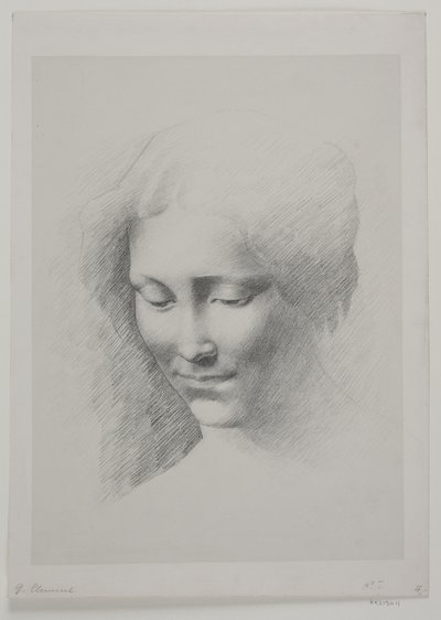 Testa di donna da G.F. Clement