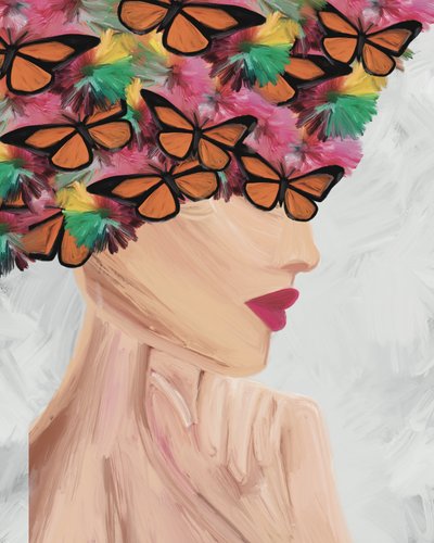 Elegante donna farfalla da GIovanna Gil Alves