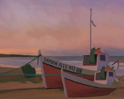 Barche da pesca al tramonto da GIovanna Gil Alves