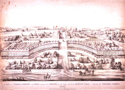 Harrow Road, Paddington, 1847 da G.L. Lee