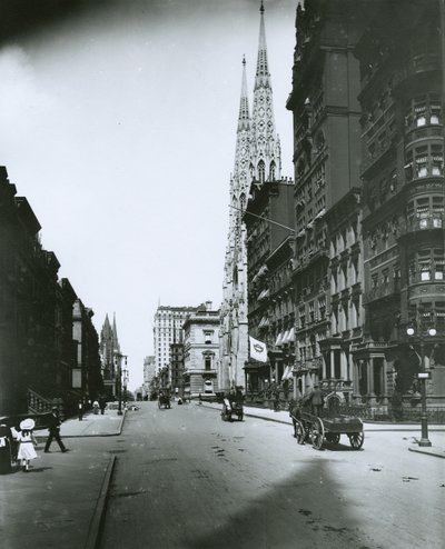 Fifth Avenue, vista a nord dalla 49ª Strada da G.P. Hall und Sohn