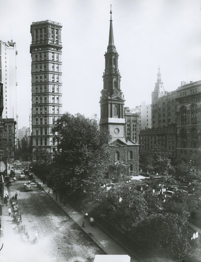 Cappella di San Paolo, Vesey e Church Streets, New York City da G.P. Hall und Sohn
