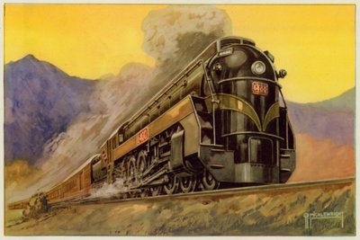 Canadian National Railway, Locomotiva Express Streamlined No 6400, 4-8-4 da G.P. Micklewright