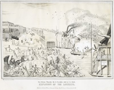 Esplosione della Louisiana, 15 novembre 1849 da G. (after) Tolti