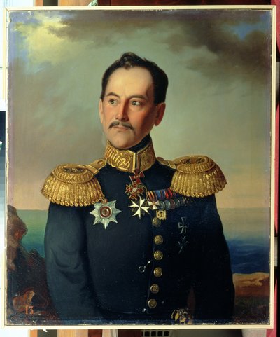 Ritratto del viceammiraglio Nikolai Rimsky-Korsakov (1793-1848) da G. Botmann