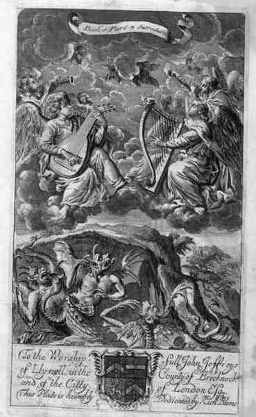 Scena di Paradiso e Inferno, illustrazione dall