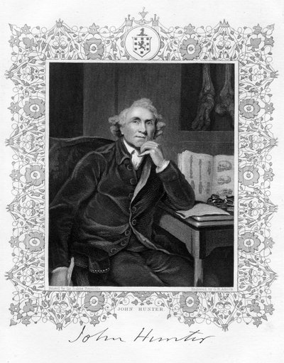 John Hunter 1728-1793, chirurgo scozzese, XIX secolo da G. H. Adcock