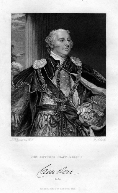 John Jeffreys Pratt, 1º Marchese di Camden, 1829 da G. H. Adcock