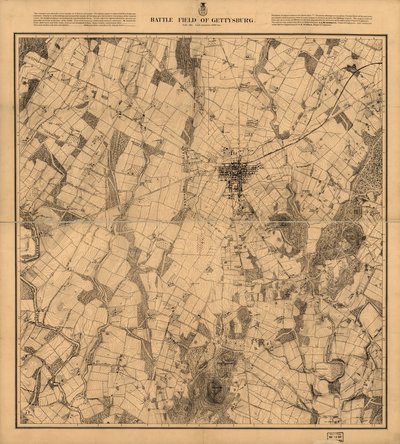 Campo di battaglia di Gettysburg da G. K. Warren