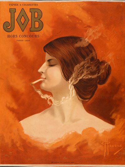 Carta da sigarette JOB — Hors Competition Parigi 1889, ca. 1905 da G. Maurice