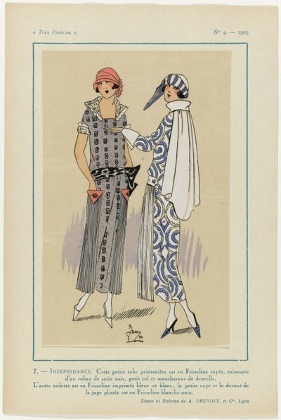Très Parisien, 1923, No. 4: 7- INDÉPENDANCE. Cette petite robe... da G P. Joumard