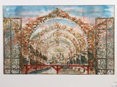 Bozzetto scenografico per il balletto 
