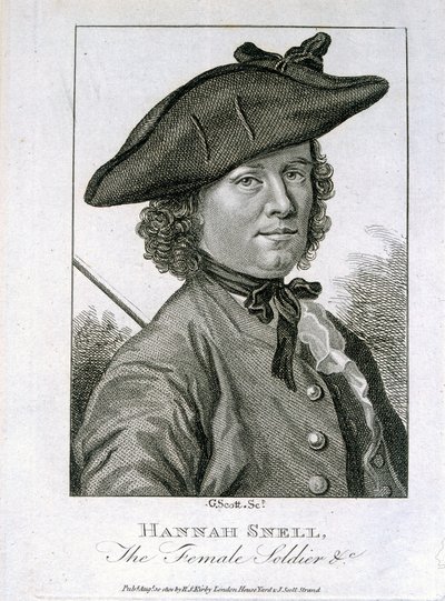 Hannah Snell, la soldatessa, pubblicato da R.S. Kirby, 1804 da G. Scott