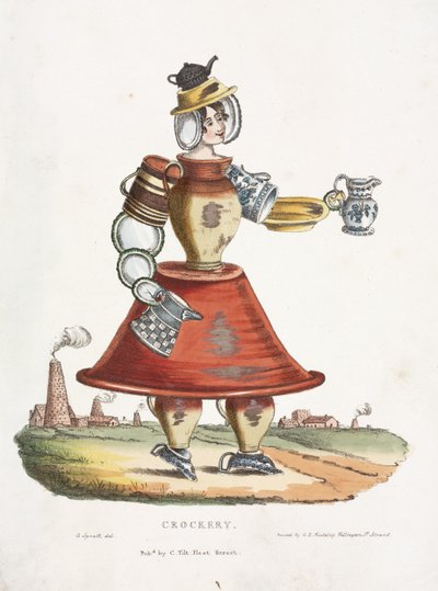 Vasellame, c.1831 da G. Spratt