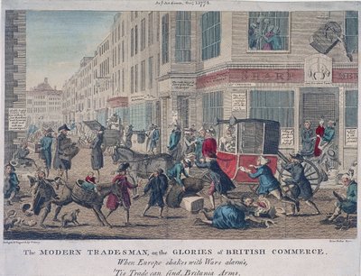Il moderno commerciante, o le glorie del commercio britannico, 1774 da G Terry