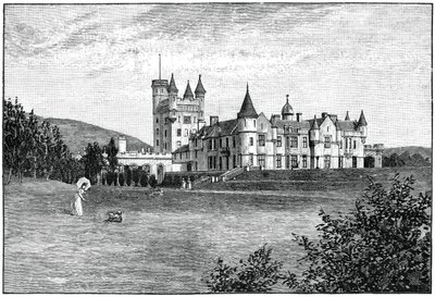 Castello di Balmoral da nord-ovest, Aberdeenshire, Scozia, 1900 da G. W. Wilson and Company