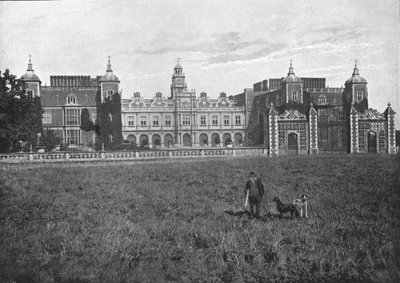 Hatfield House, fronte sud, c. 1900 da G. W. Wilson and Company