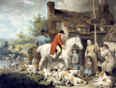 Fuori da una locanda di campagna, inciso da William Ward da G. and Ward J. Morland