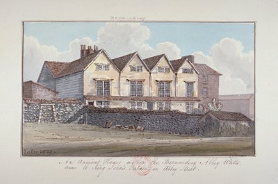 Abbazia di San Salvatore, Bermondsey, Londra, 1825 da G Yates