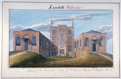 Edificio della Società Benevola di San Patrizio, Stamford Street, Southwark, Londra, c. 1825 da G Yates