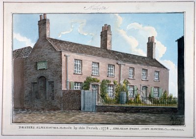 Case di riposo dei Drapers, New Kent Road, Southwark, Londra, 1825 da G Yates