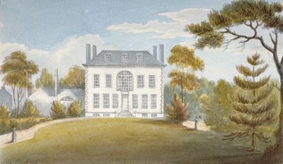 Mitcham Hall, Mitcham, Surrey, 1825 da G Yates