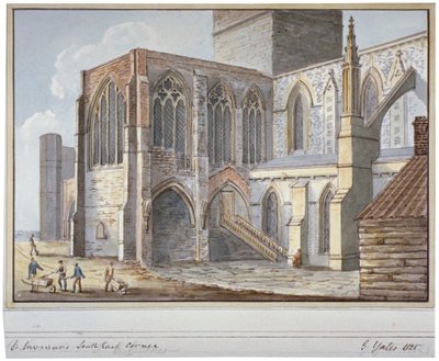 Cattedrale di Southwark, Londra, 1825 da G Yates