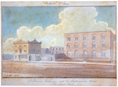 Ospizio di San Salvatore e la Locanda Rockingham Arms, New Kent Road, Southwark, Londra da G Yates