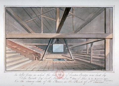 Vista delle Fondamenta del Ponte di Londra, 1825 da G Yates