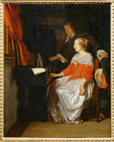 La lezione verginale ... da Gabriel (attr. to) Metsu