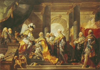 Luigi XVI (1754-93) Re di Francia, che riceve l