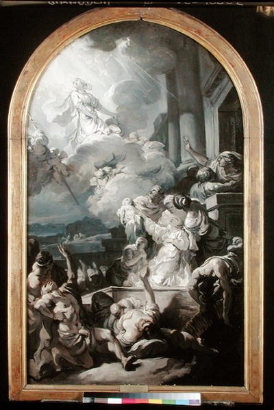 Il miracolo di Santa Genoveffa da Gabriel Francois Doyen