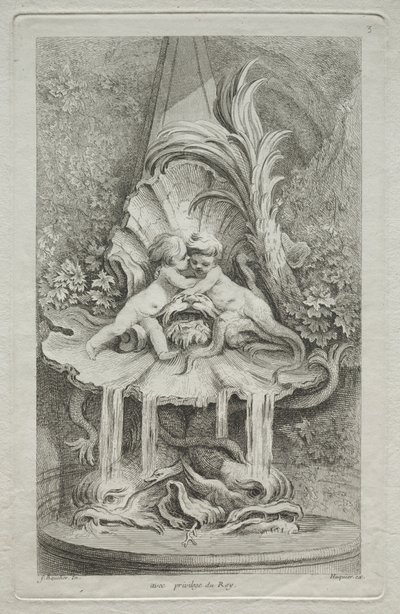 Libro delle Fontane: No. 3, c. 1736 da Gabriel Huquier