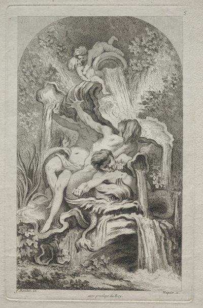 Libro delle Fontane: No. 5 da Gabriel Huquier